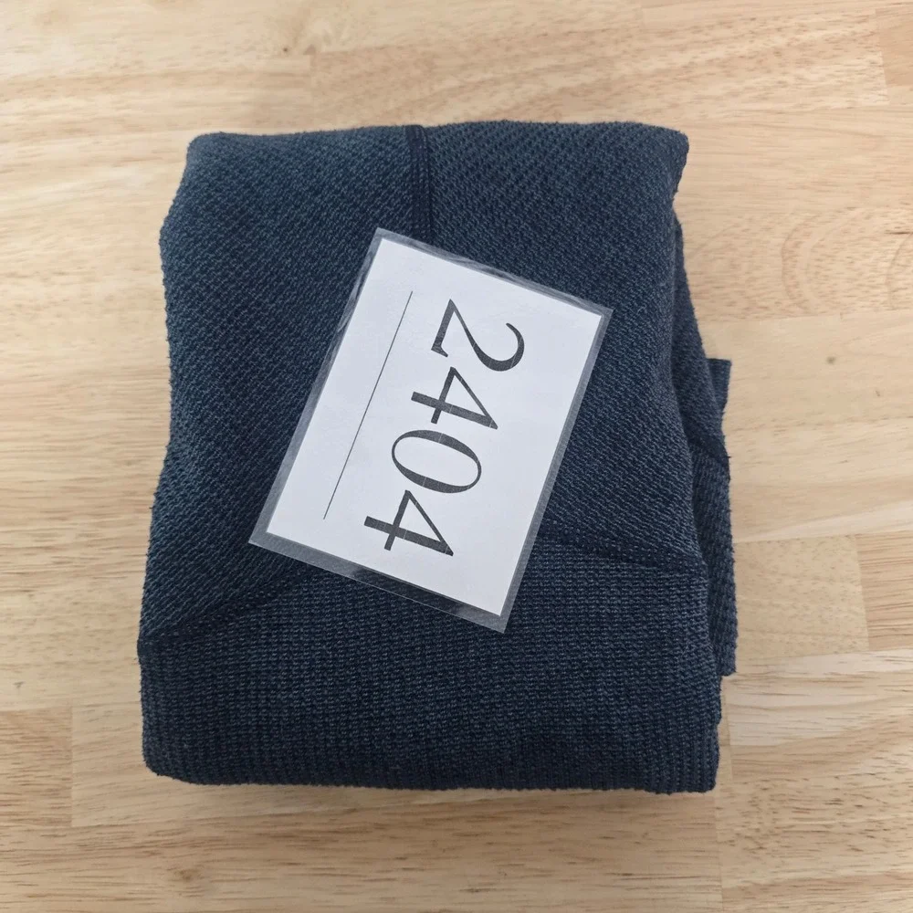 Kuhl Womens Funnel Neck Pullover‎ Navy Blue Waffle Knit Raglan Top Size Medium